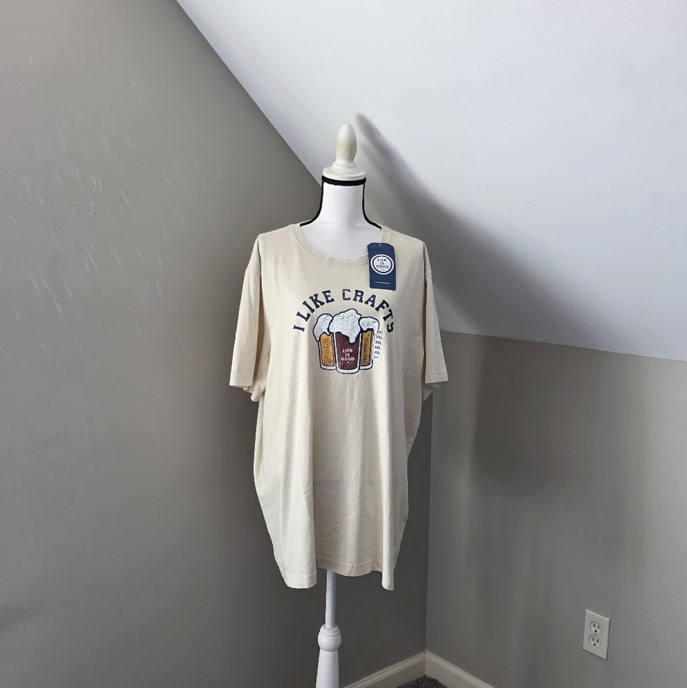 Life Is Good Mens I Like Crafts Crusher Tee
